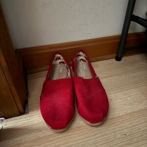 TOMS Vibrant Red Casual Slip-Ons